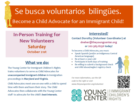 Young Center for Immigrant Children's Rights Flyer